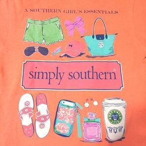 Simply Southern “Girl’s Essentials” T-shirt Small